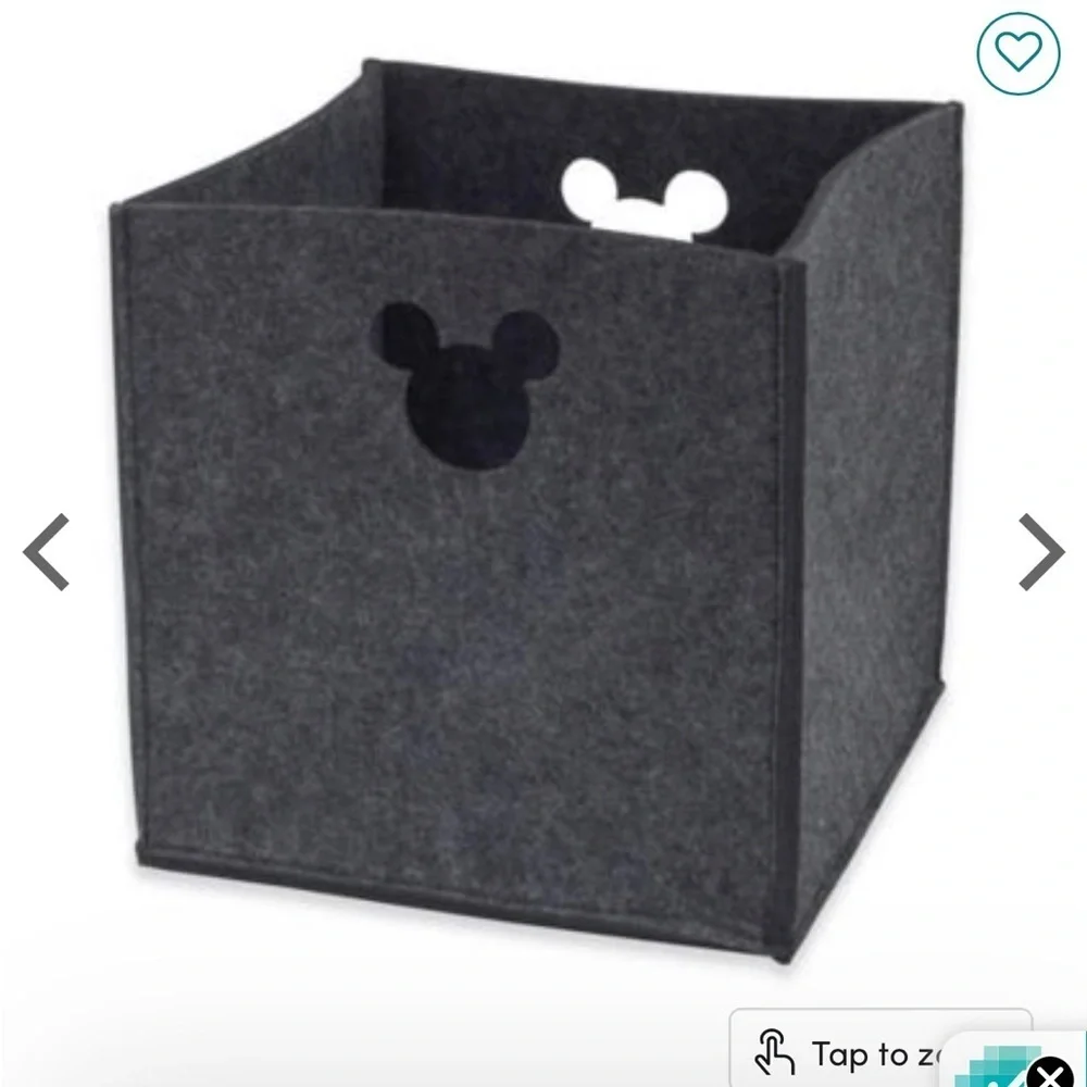 Disney Baby Mickey Mouse Die Cut Storage Organizer Set of Two